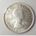 AUSTRALIA 1963 . SIXPENCE . ERROR . CLIPPED PLANCHET ON BOTH SIDES